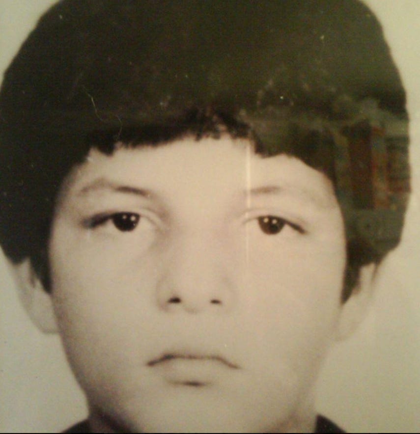 Enrique as a child