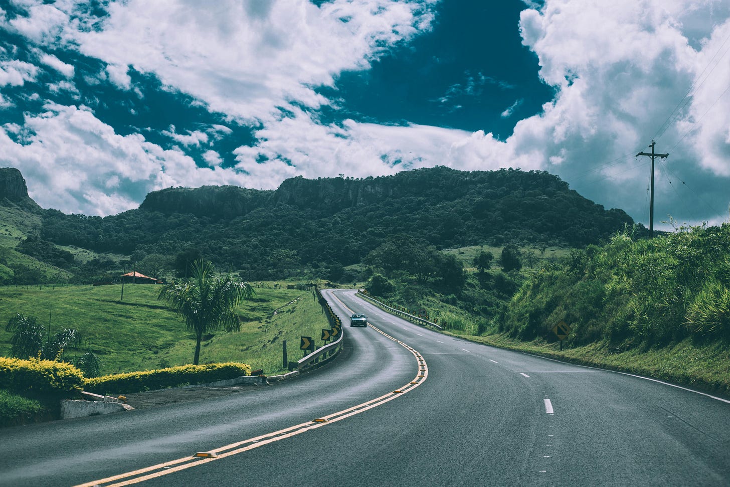 Car on road