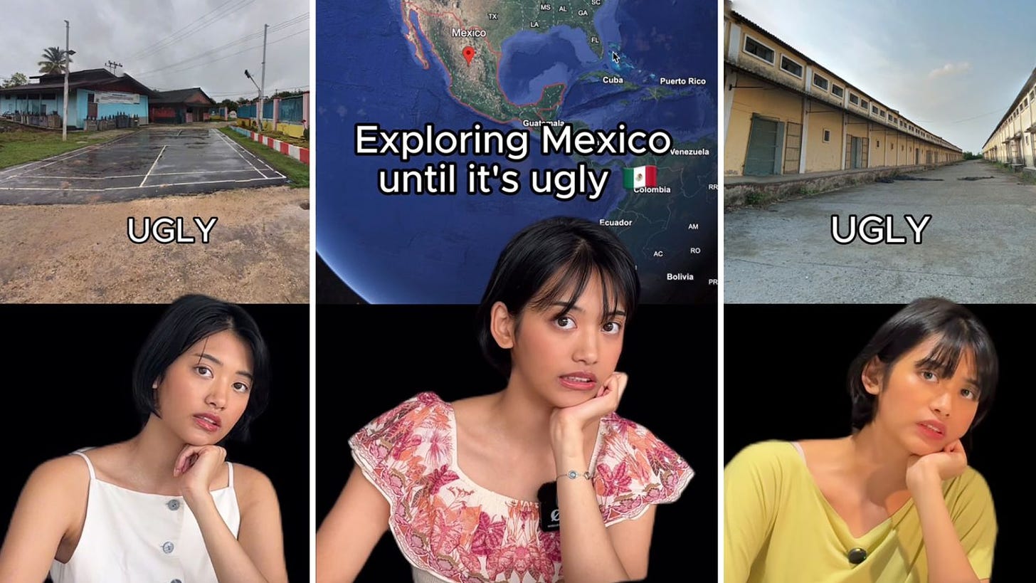 Natasha Gupta films herself exploring the globe via Google Earth, giving her take on what she sees. Gupta’s videos are taking over TikTok.