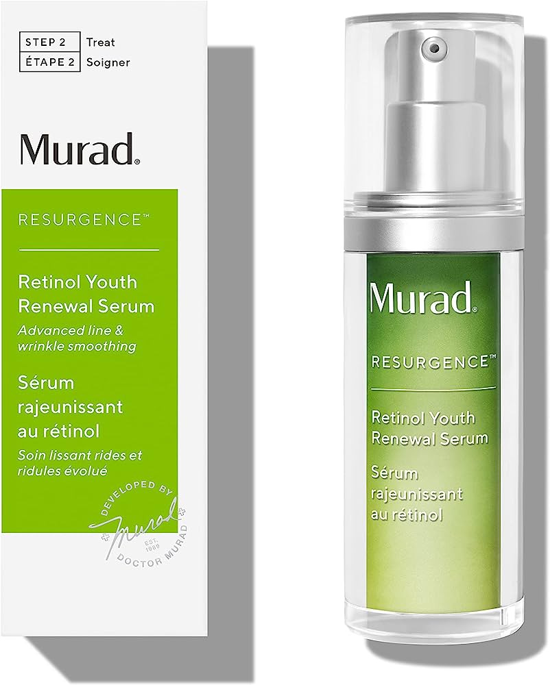 Amazon.com: Murad Retinol Youth Renewal Serum - Resurgence Anti-Aging Serum  for Lines and Wrinkles -Retinol Serum for Face and Neck for Smoother Skin,  1.0 Fl Oz : Beauty & Personal Care