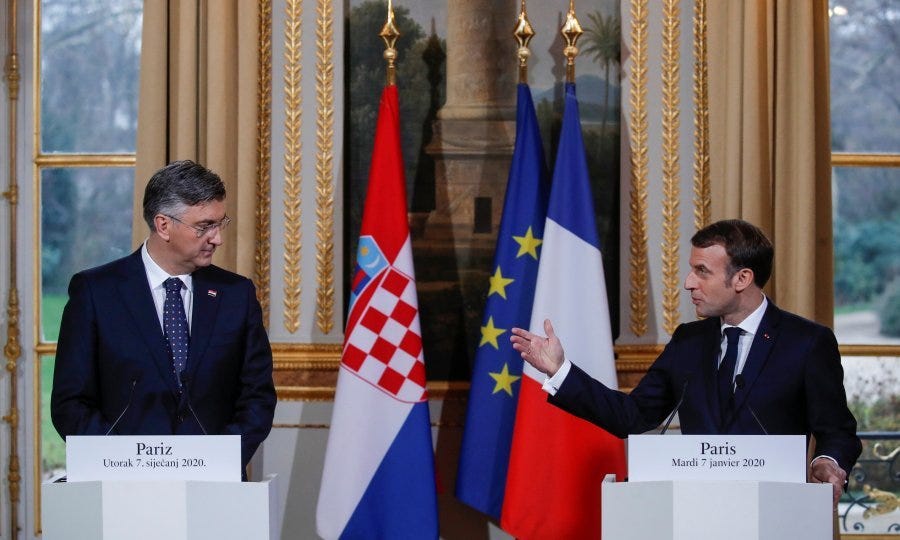 Plenković zadovoljan što je Macron spreman na Zagrebački summit doći ...