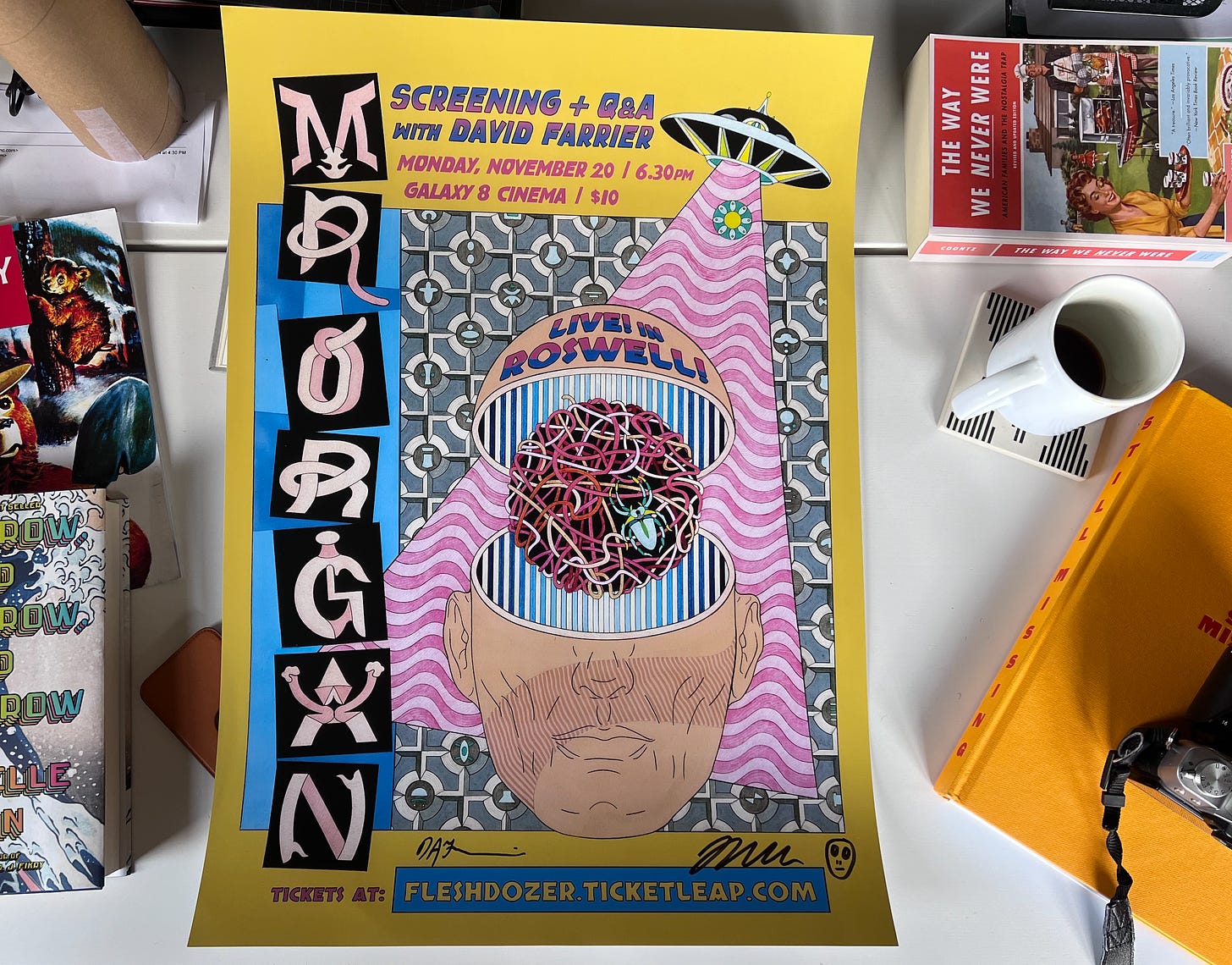 Jess Johnson's Mister Organ poster, signed