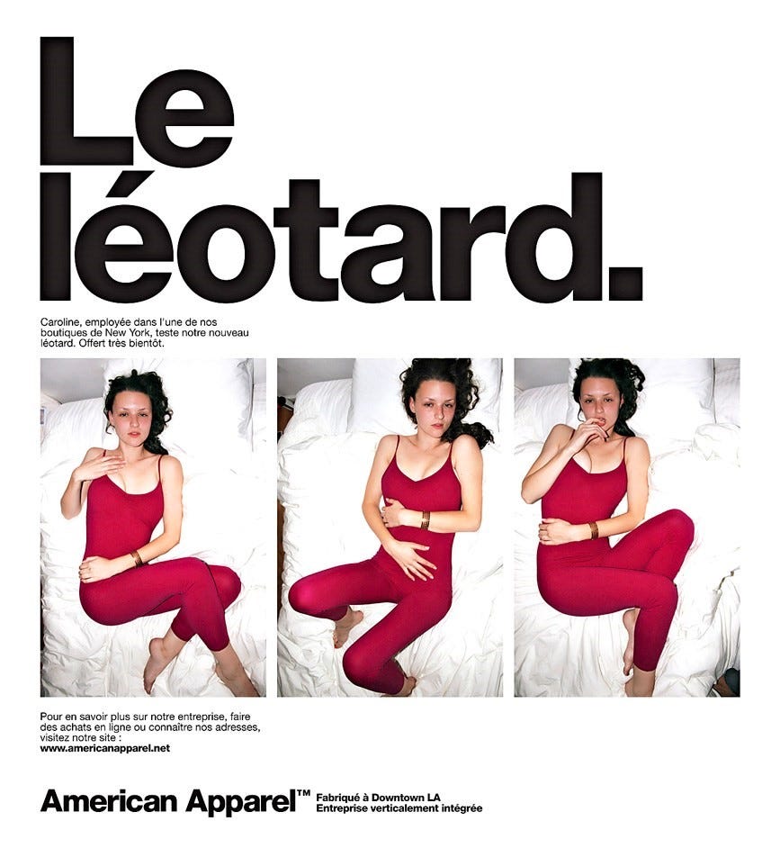 American Apparel advertisement archive | Dazed