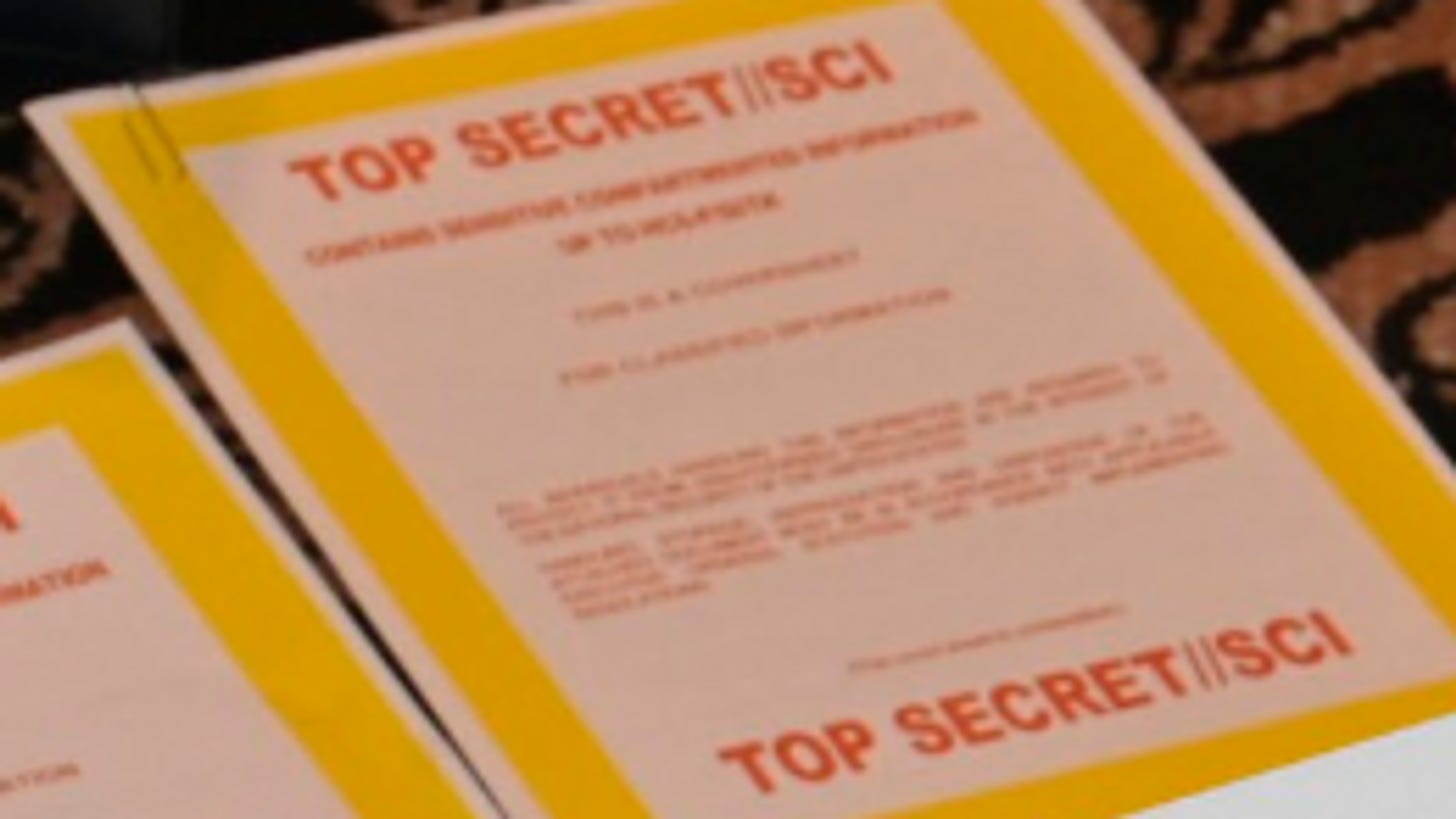 Donald Trump: Photo released of top secret documents uncovered in FBI  search of former US president's Mar-a-Lago home | US News | Sky News