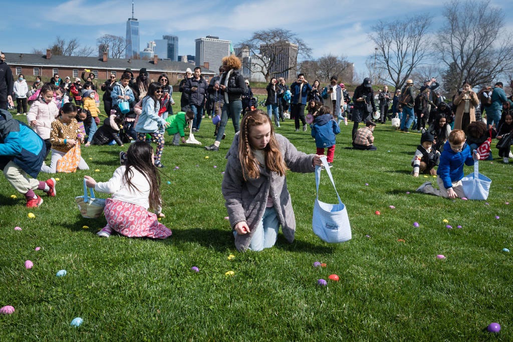 Governors Island egg hunt