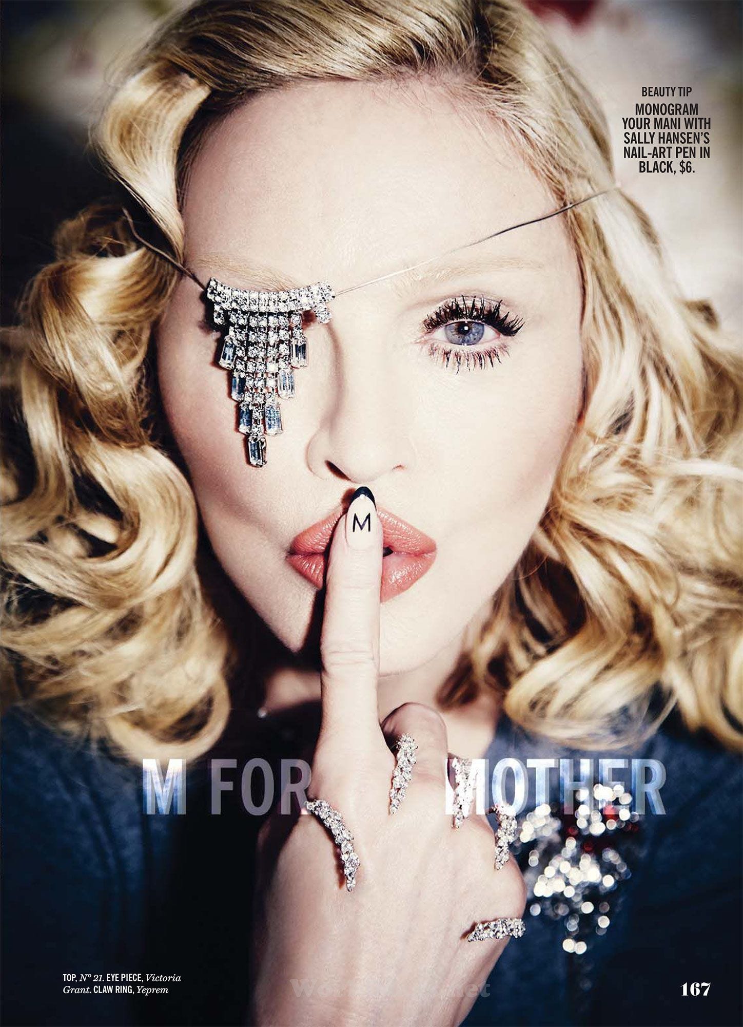 Full HQ spread scans Madonna by Ellen von Unwerth for Cosmopolitan - Madonna  - FOTP