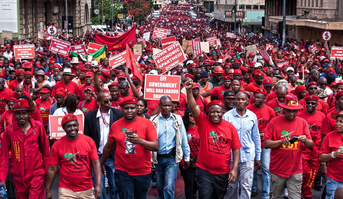 EFF marches: 'This isn't a Mickey Mouse organisation'