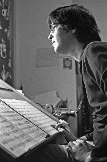 Paul Cram in his Toronto studio, 1985. PHOTO: MARK MILLER