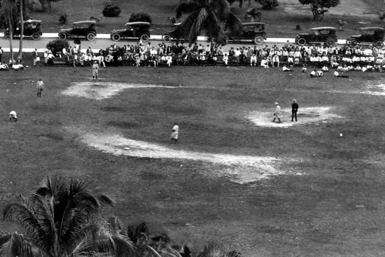 Figure 2: Baseball game on the Royal Palm Park diamond in 1917. Courtesy of Casey M. Piket.