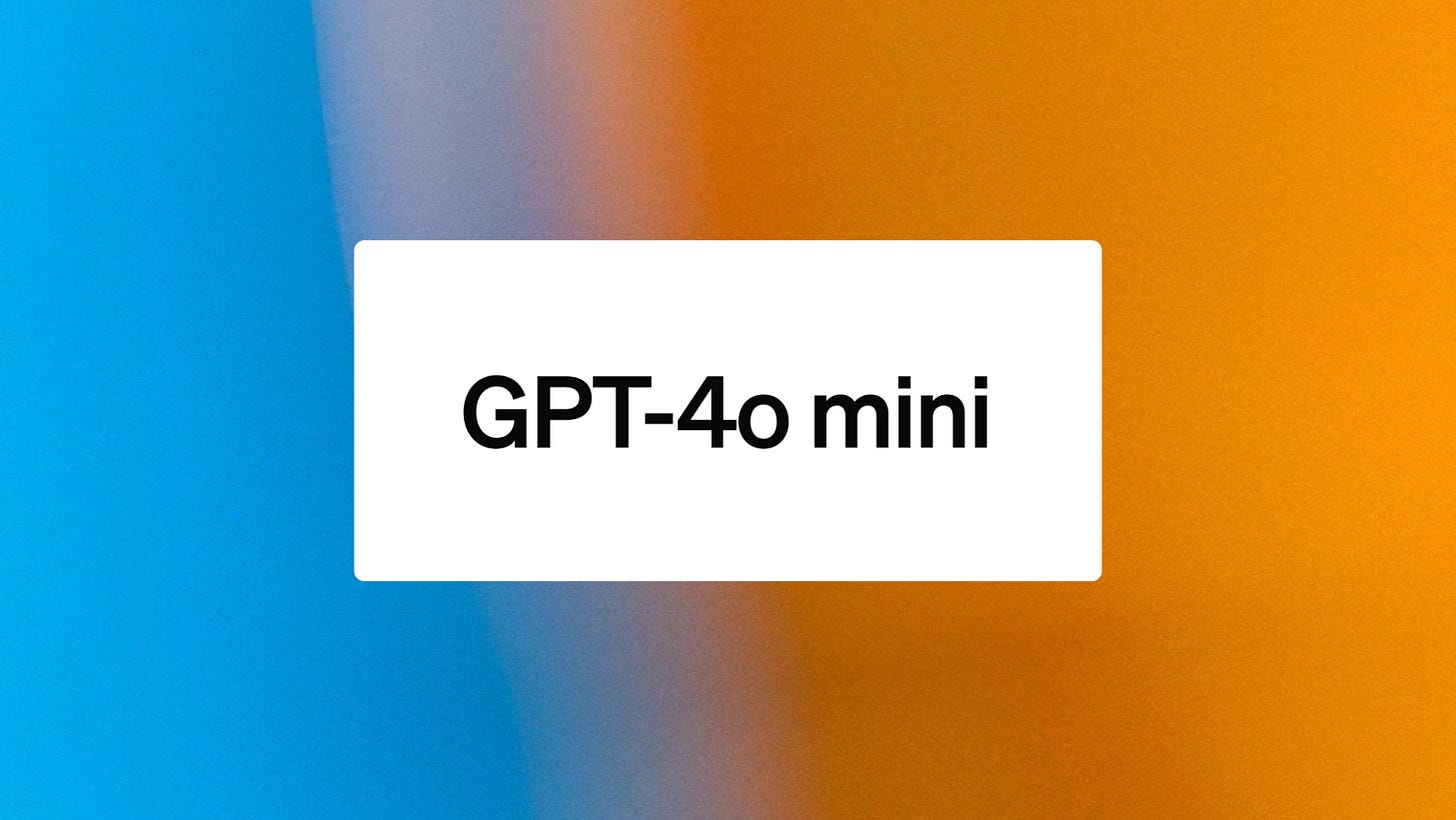 GPT-4o mini: advancing cost-efficient intelligence | OpenAI