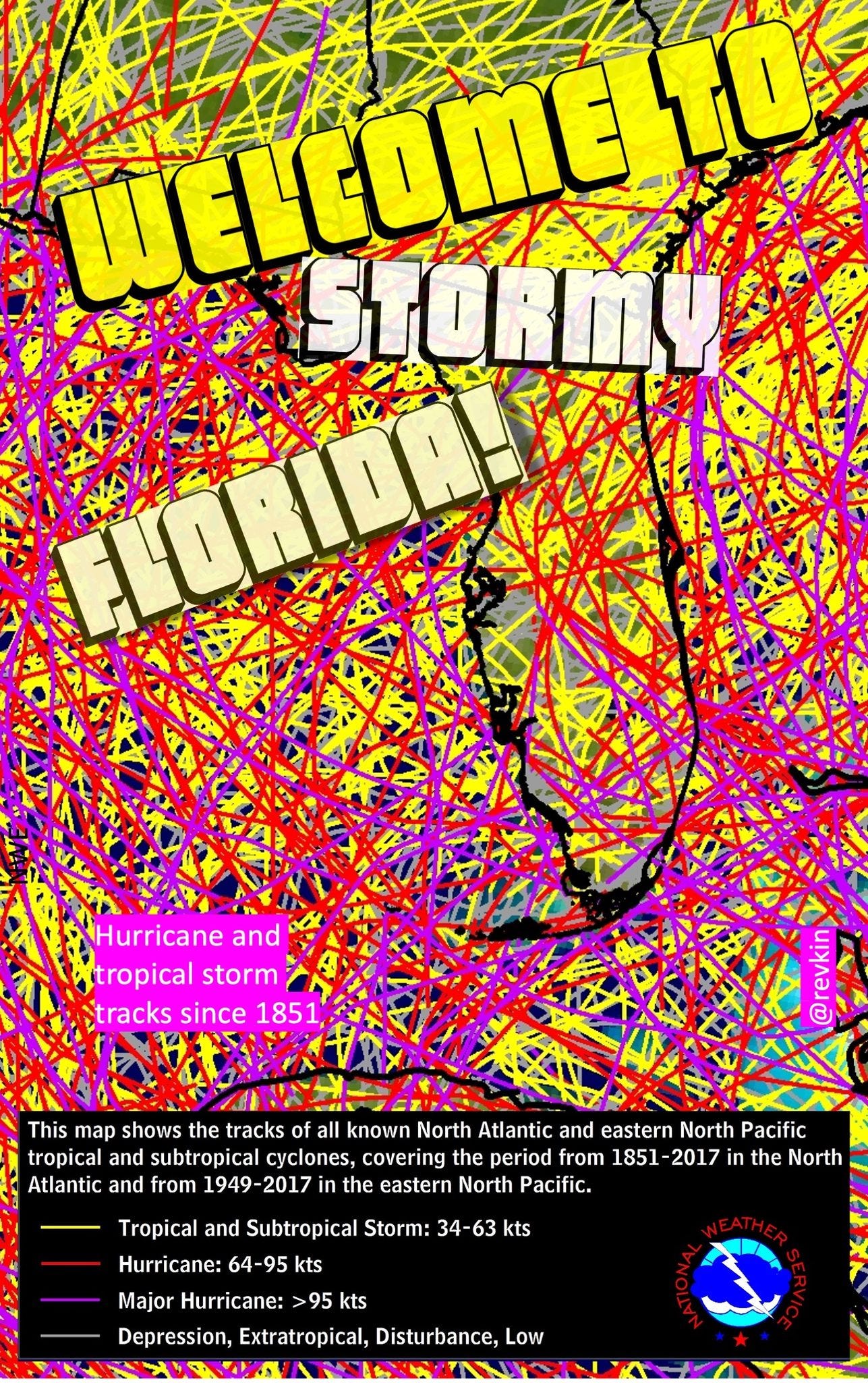 a faux welcome guide to Florida's hurricane-prone geography