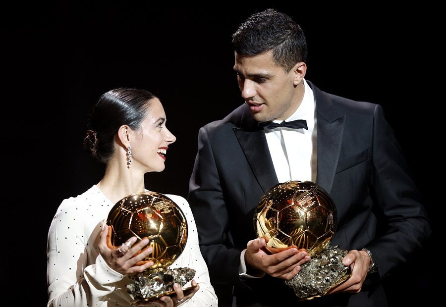 BALÓN DE ORO | Rodri y Aitana se cubren de oro en una gala marcada por la decepción de Vinicius