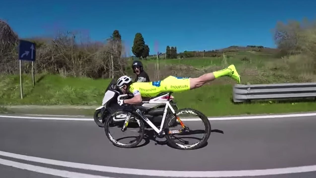 a cyclist on a race bike 