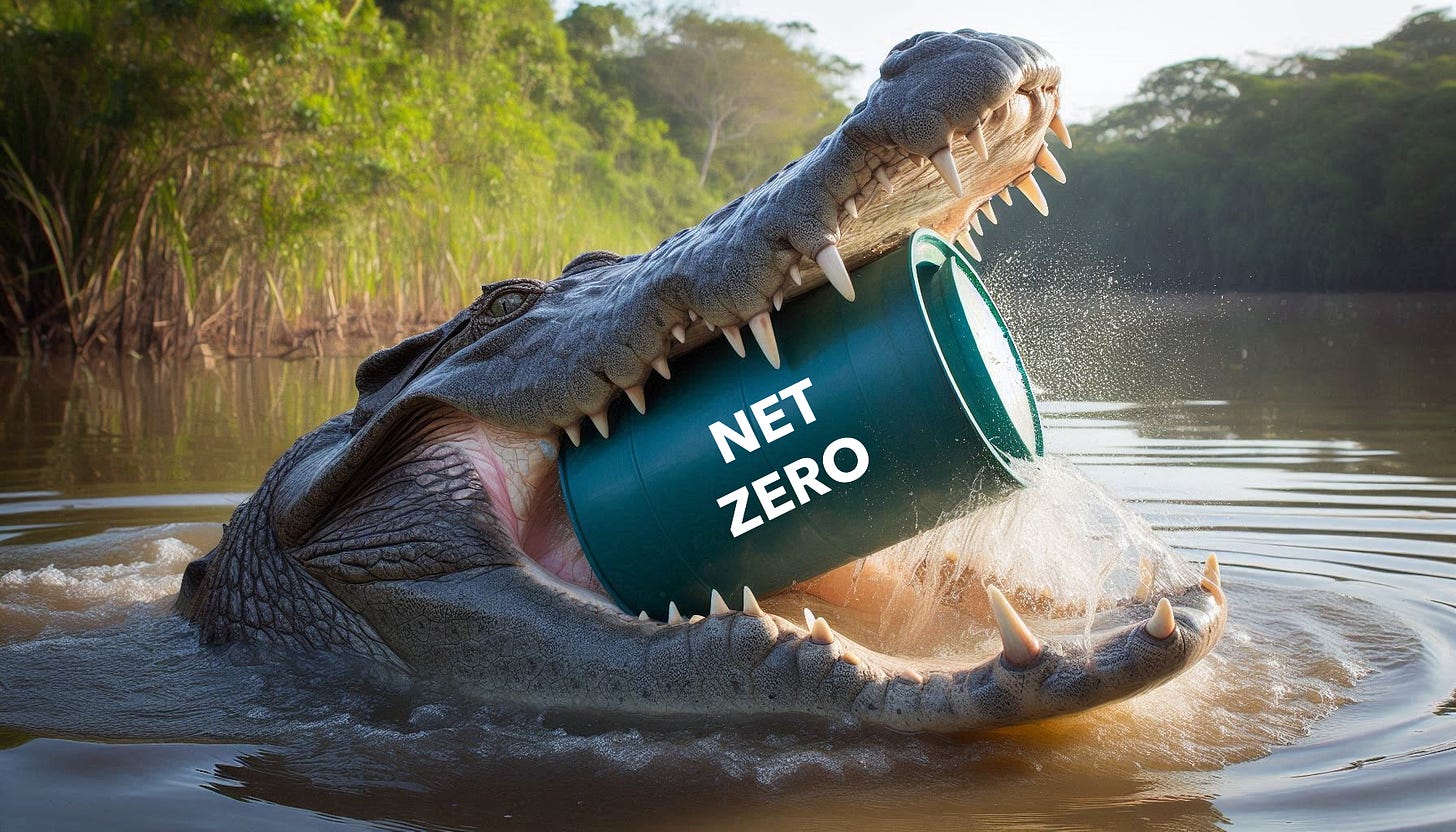 Crocodile Jaws Crushing Net Zero