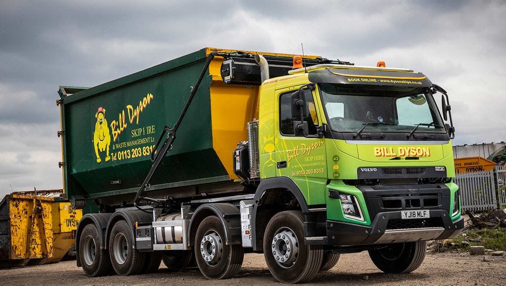 Volvo trucks hit the right note for Bill Dyson Skip Hire & Waste Management  Ltd.