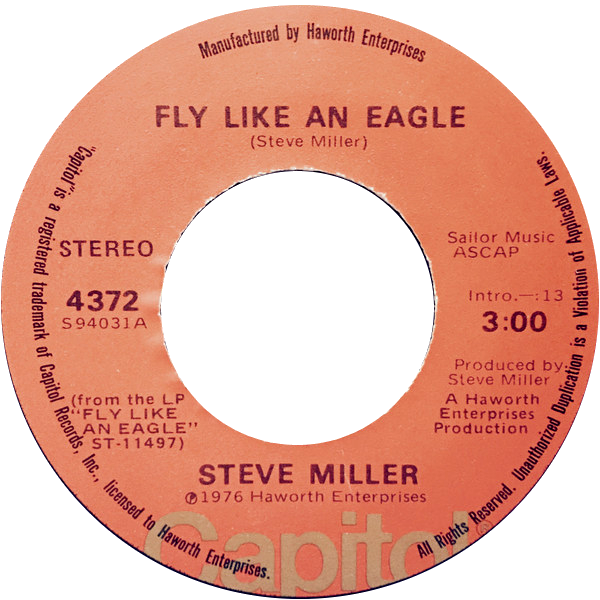 Fly Like an Eagle by Steve Miller US vinyl A-side.png