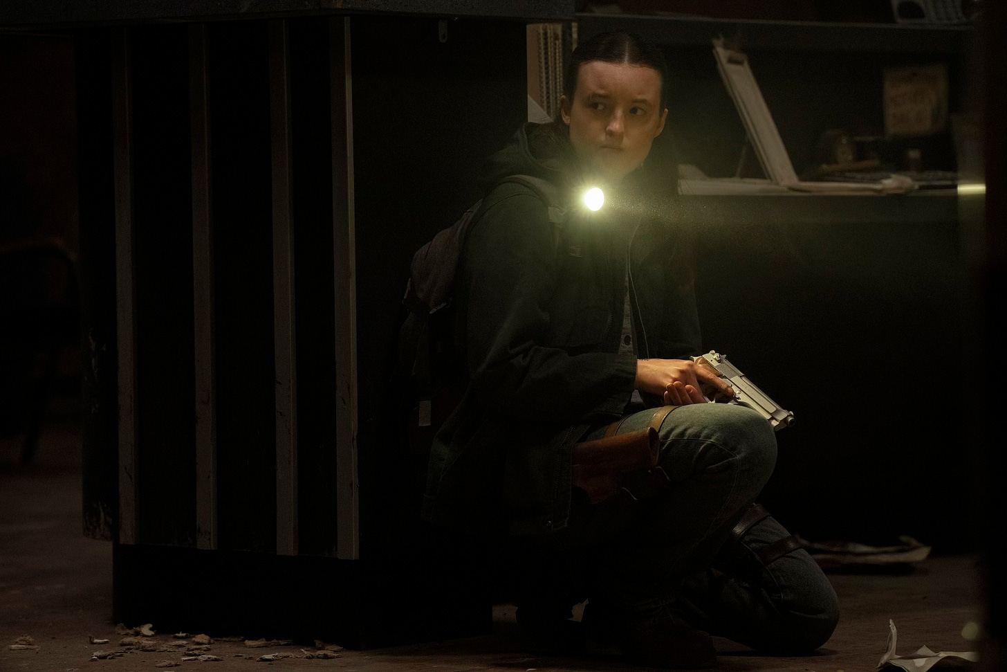 Bella Ramsey as Ellie in The Last of Us Season 2, Episode 5 “Feel Her Love.” Bella Ramsey as Ellie in The Last of Us Season 2, Episode 5 “Feel Her Love.”