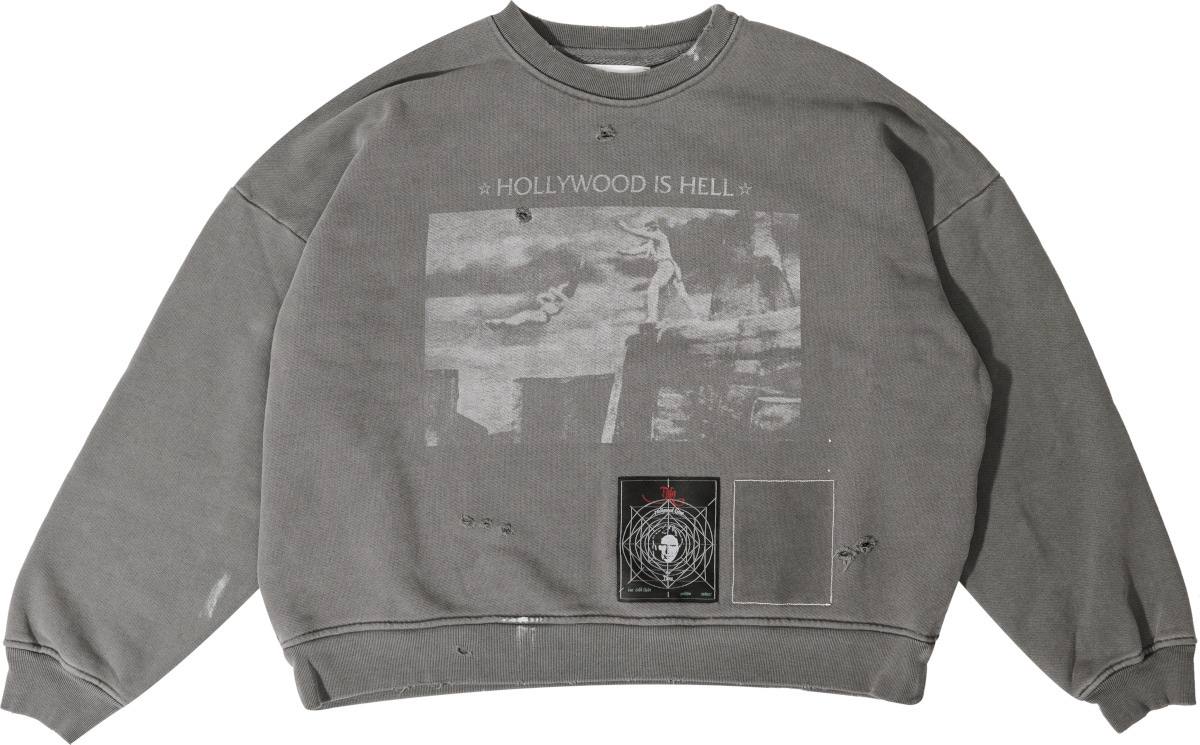 Paly Hollywood Grey 'Hollywood Is Hell' Sweatshirt | INC STYLE