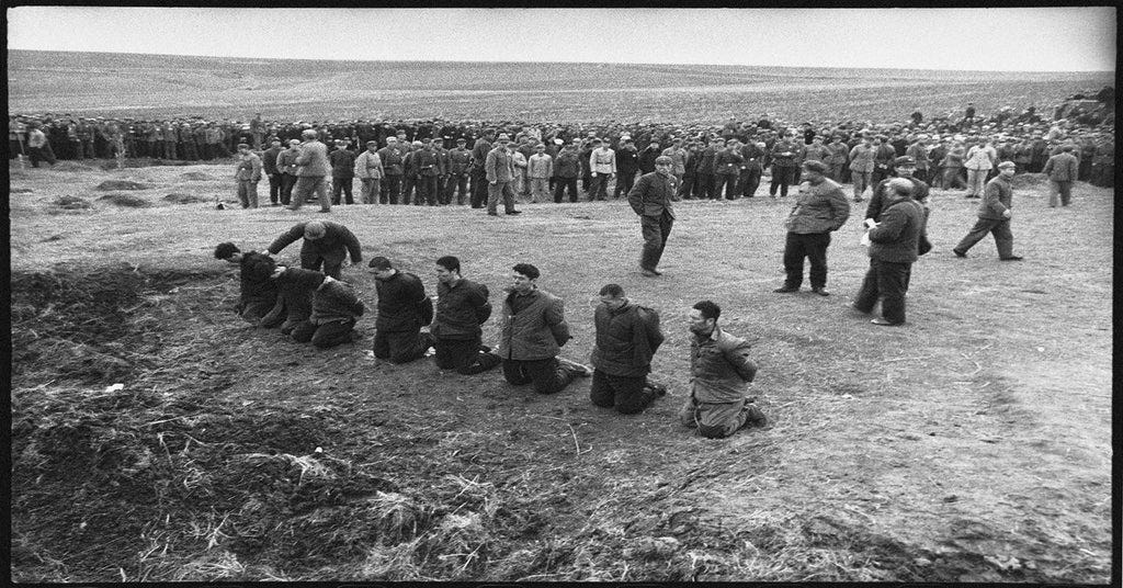 the execution of Cultural Revolution counterrevolutionaries, Harbin, China, 5 April 1968 ...