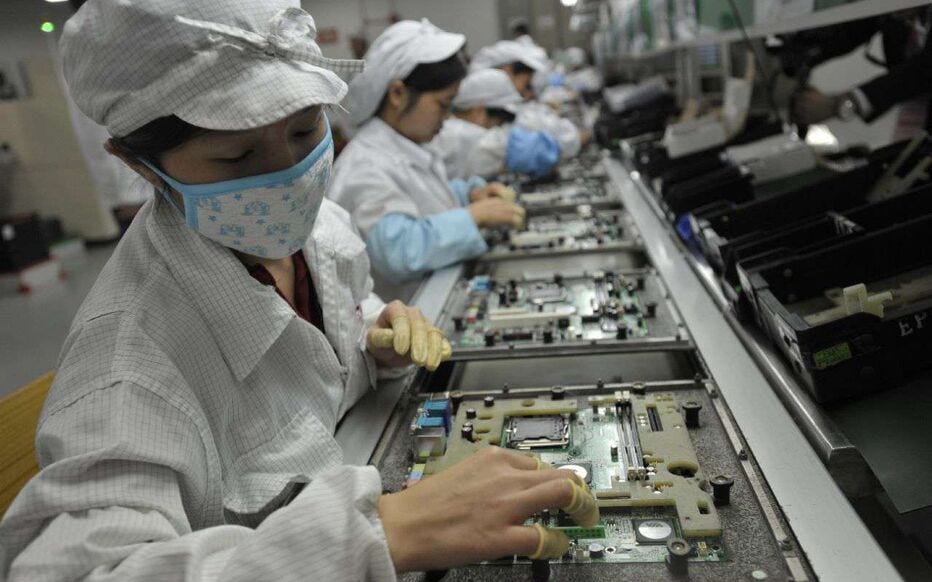 Covid-19 : le géant de l'électronique Foxconn suspend ses activités à  Shenzhen en Chine, la production au ralenti - Le Parisien