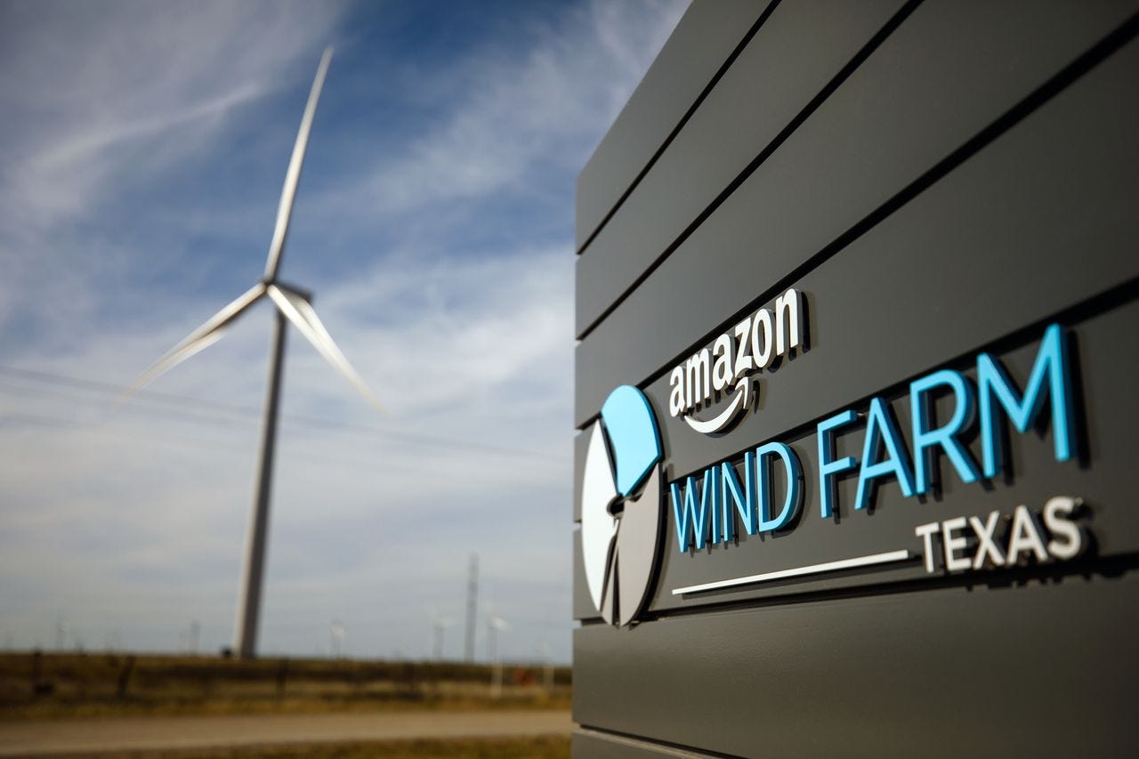 Amazon and Other Tech Giants Race to Buy Up Renewable Energy - WSJ