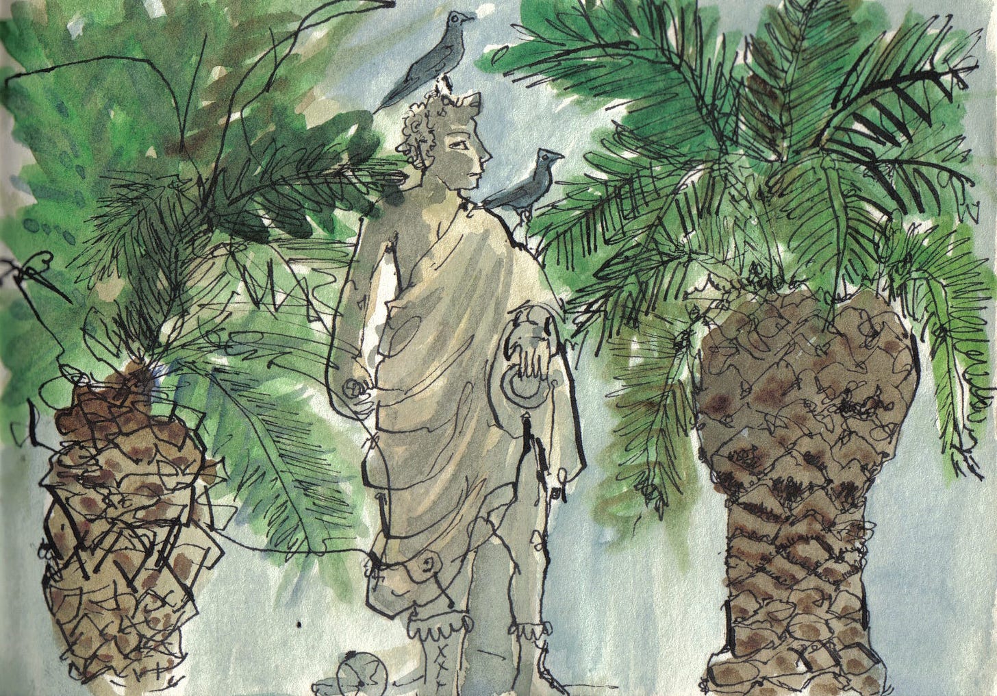 "Under the Sun" Anna Jane McIntyre , Indian ink and watercolour "Under the Sun" Anna Jane McIntyre , Indian ink and watercolour