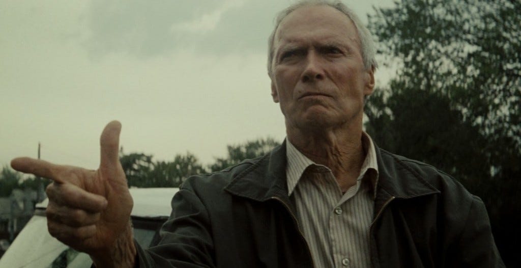 Gran Torino Eastwood finger gun