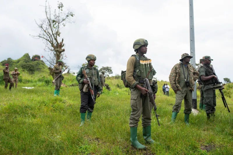 M23 rebels in Kibumba, Congo, December 2022