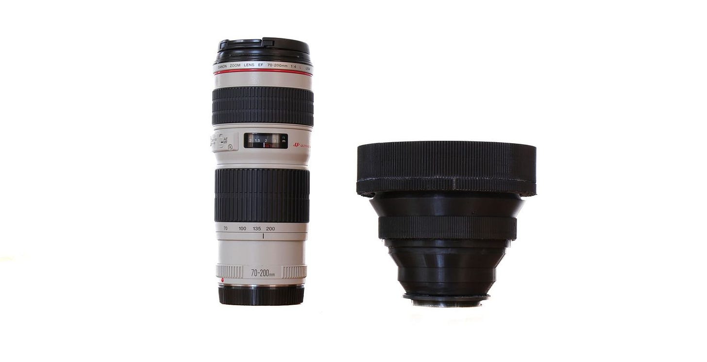 3D printed vs regular lens