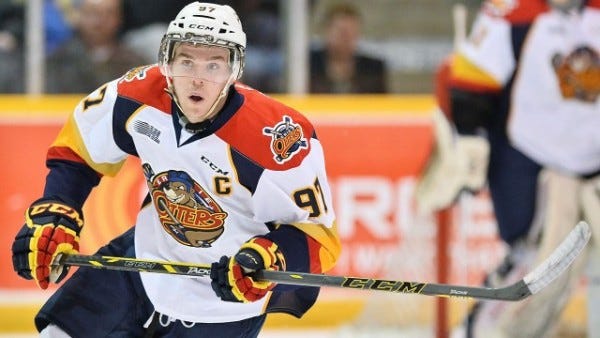 connor mcdavid hold with edmonton oilers stanley cup playoffs 2015