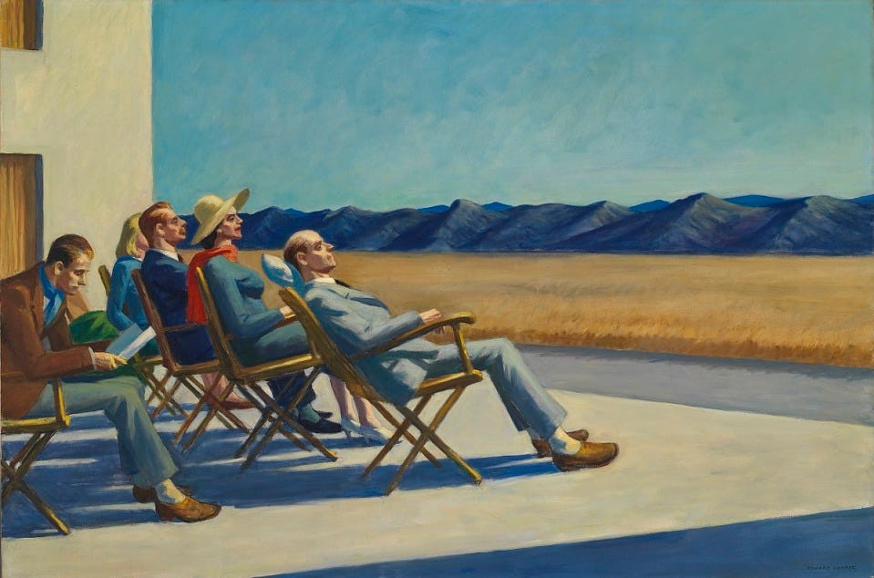 Edward Hopper, People in the Sun, 1960, oil on canvas, Smithsonian American Art Museum, Gift of S.C. Johnson & Son, Inc., 1969.47.61
