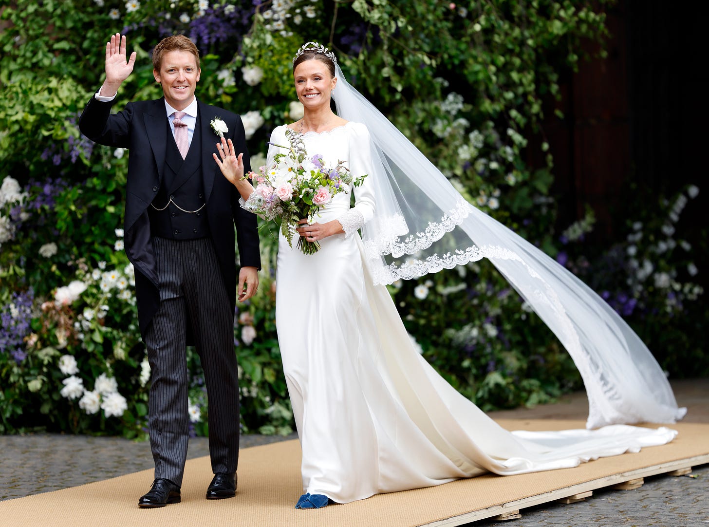 Olivia Henson and the Duke of Westminster wedding