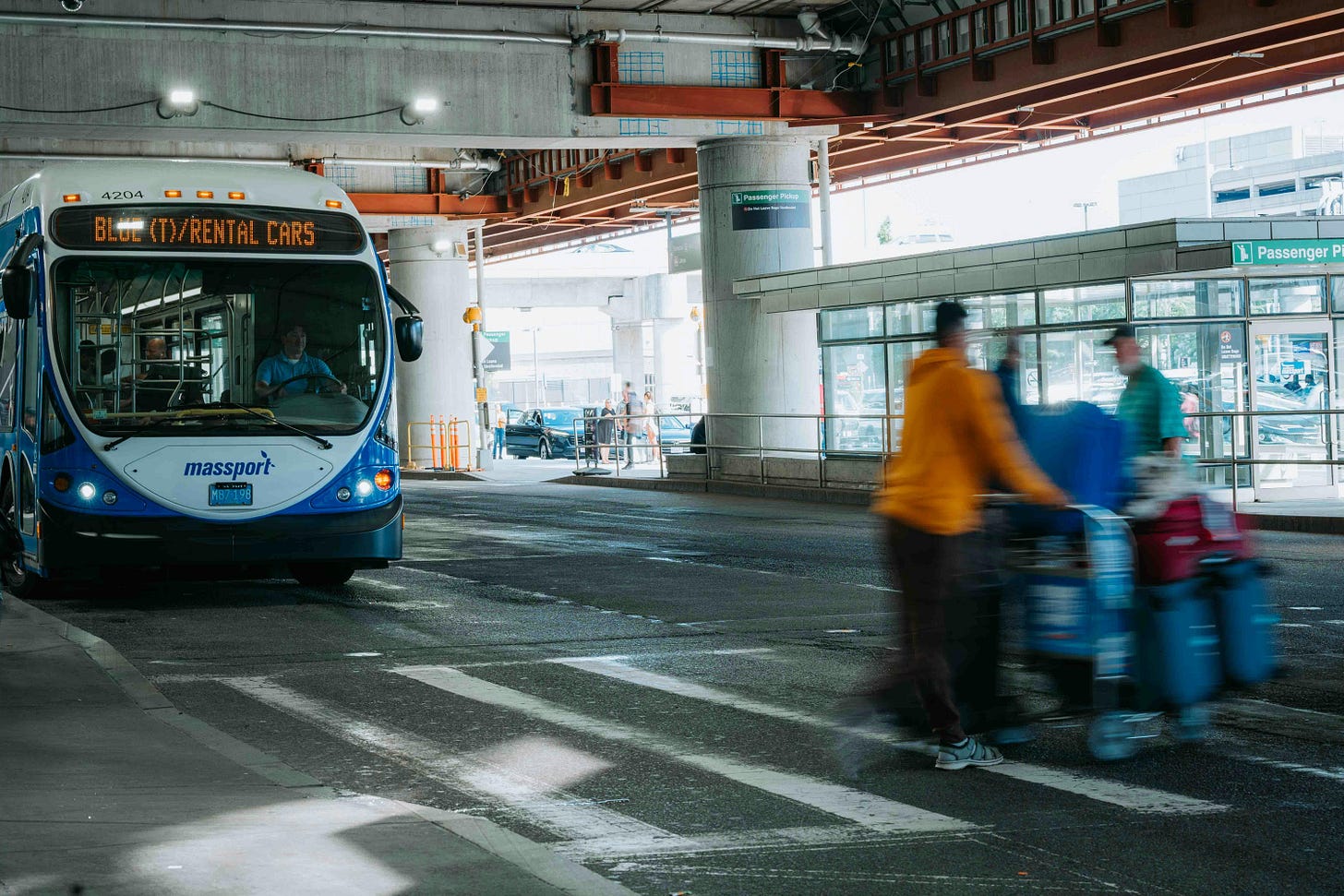 Free A Bus on the Station Stock Photo