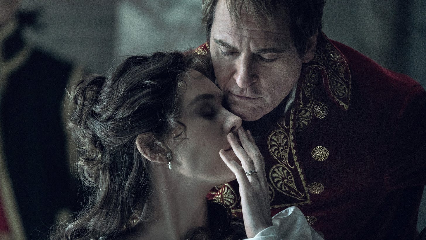 Vanessa Kirby and Joaquin Phoenix in Napoleon