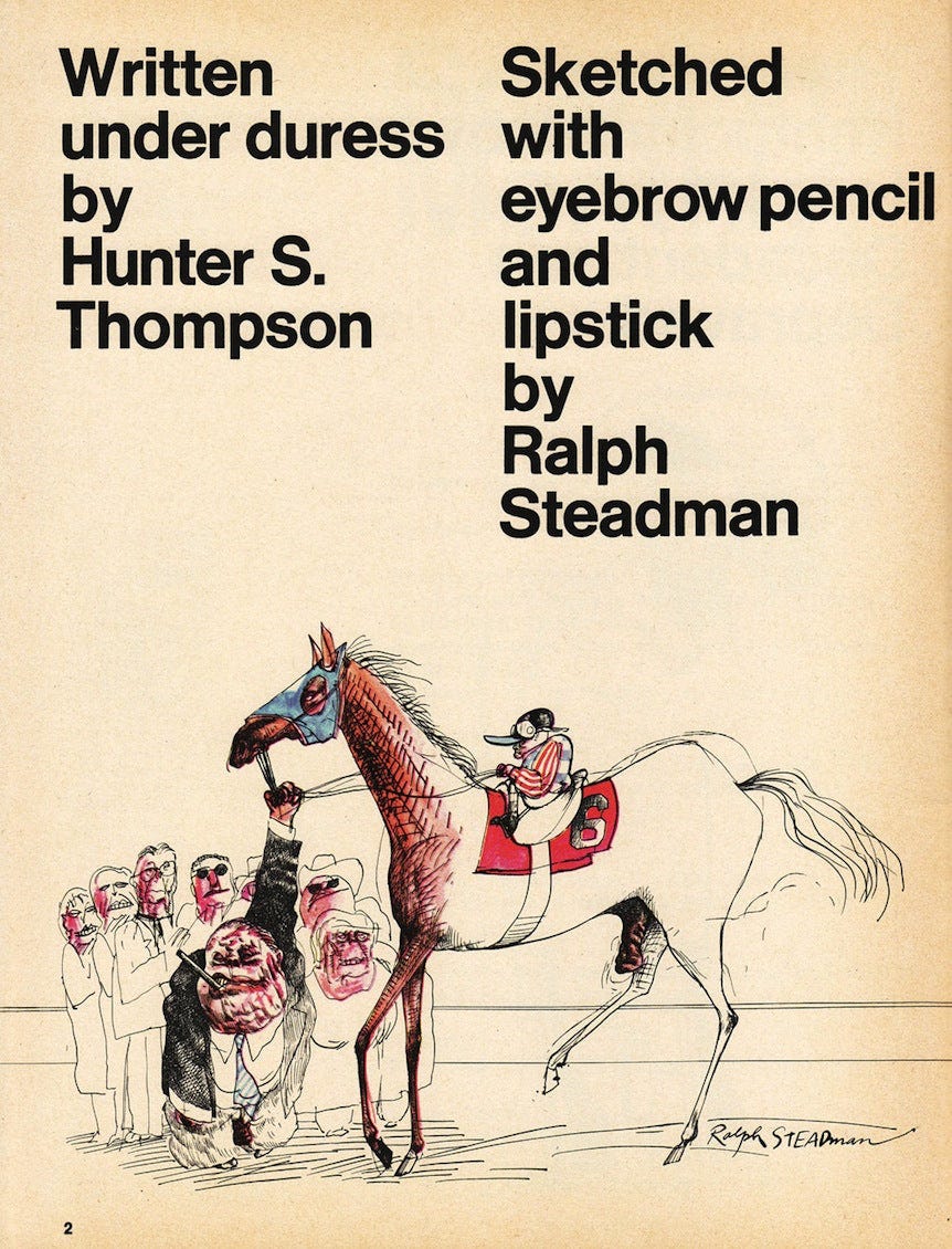 The Kentucky Derby is Decadent and Depraved by Hunter S. Thompson - Kentucky  for Kentucky – KY for KY Store