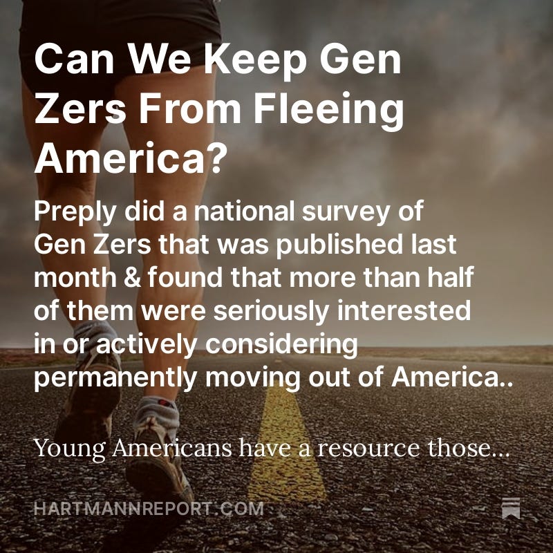 Can We Keep Gen Zers From Fleeing America?