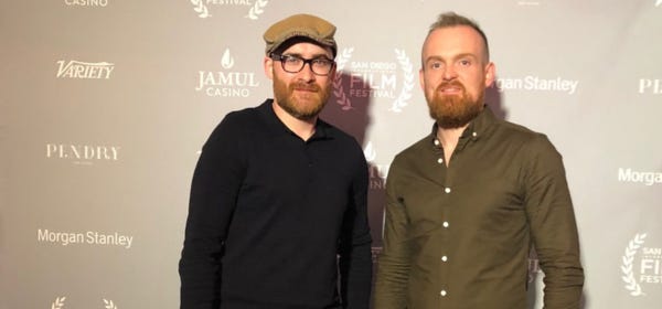 Image of Final Draft Big Break Screenwriting Contest Winners The Mul Brothers at a red carpet event