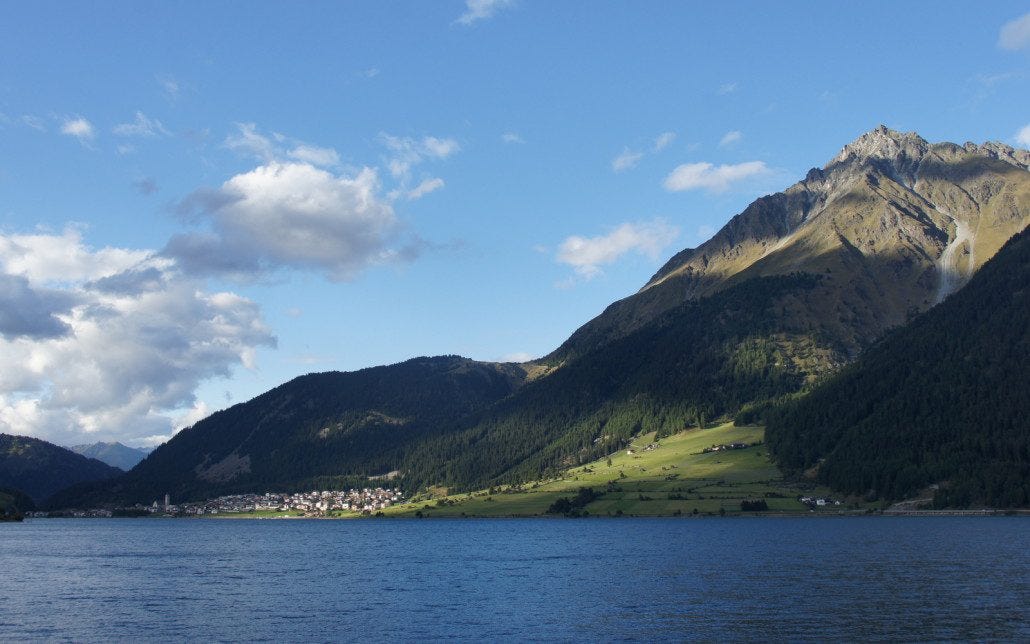 Top of the pass from Italy into Austria.