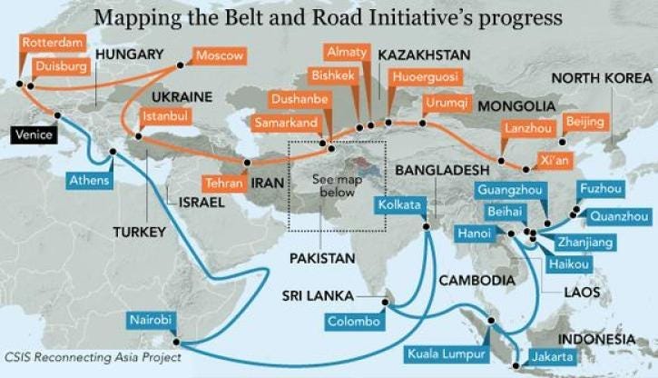 Image result for belt and road initiative middle east