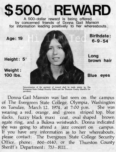 Case File: Donna Gail Manson, 1974
