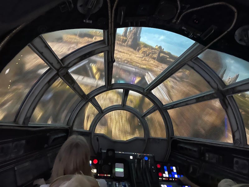 Cockpit view of Smuggler's Run