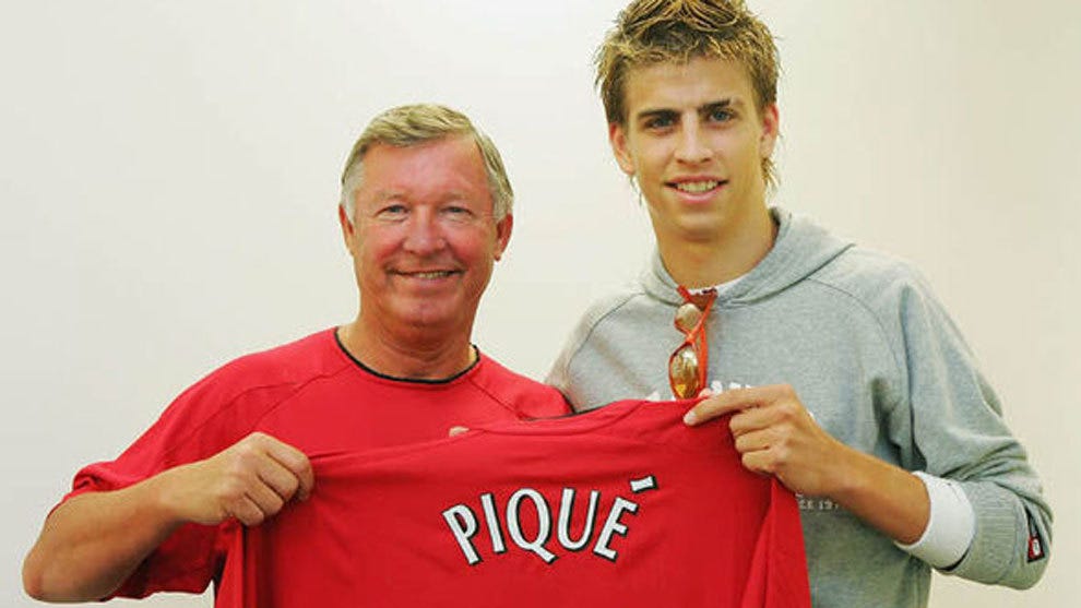 FC Barcelona: La guerra Manchester United - Barcelona por un juvenil  llamado Gerard Piqué | Marca.com
