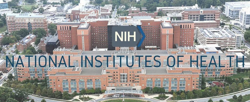 Aerial image of NIH building Aerial image of NIH building