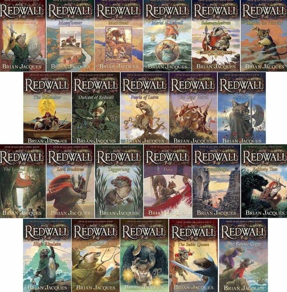 Redwall Series Set (Book 1-20): Redwall; Mossflower; Mattimeo; Mariel of  Redwall; Salamandastron; Martin the Warrior; Bellmaker; Outcast of Redwall;  ...