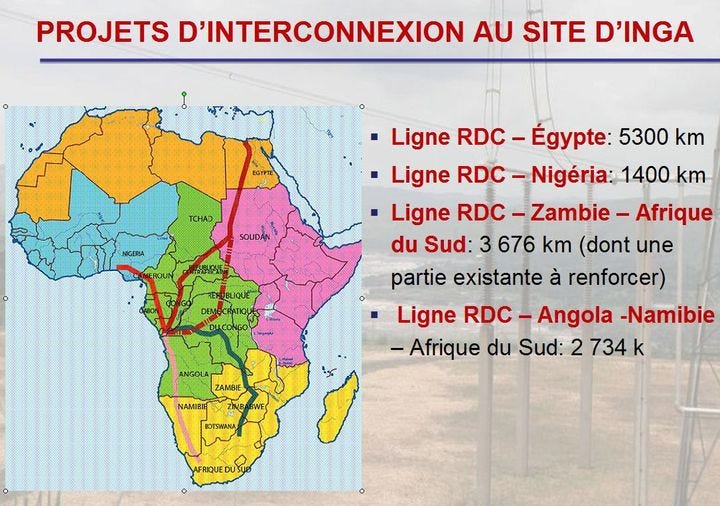 Capture d'écran du site gouvernemental congolais sur le développement du Grand Inga. (DR)