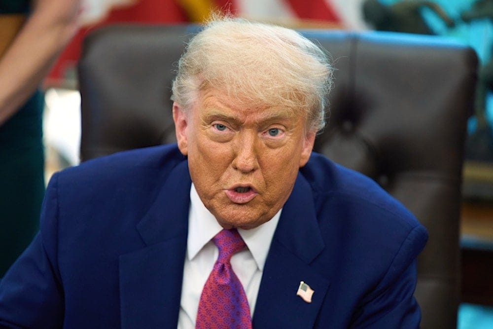President Donald Trump speaks with reporters in the Oval Office of the the White House, Tuesday, June 10, 2025, in Washington. (AP Photo/Evan Vucci) President Donald Trump speaks with reporters in the Oval Office of the the White House, Tuesday, June 10, 2025, in Washington. (AP Photo/Evan Vucci)