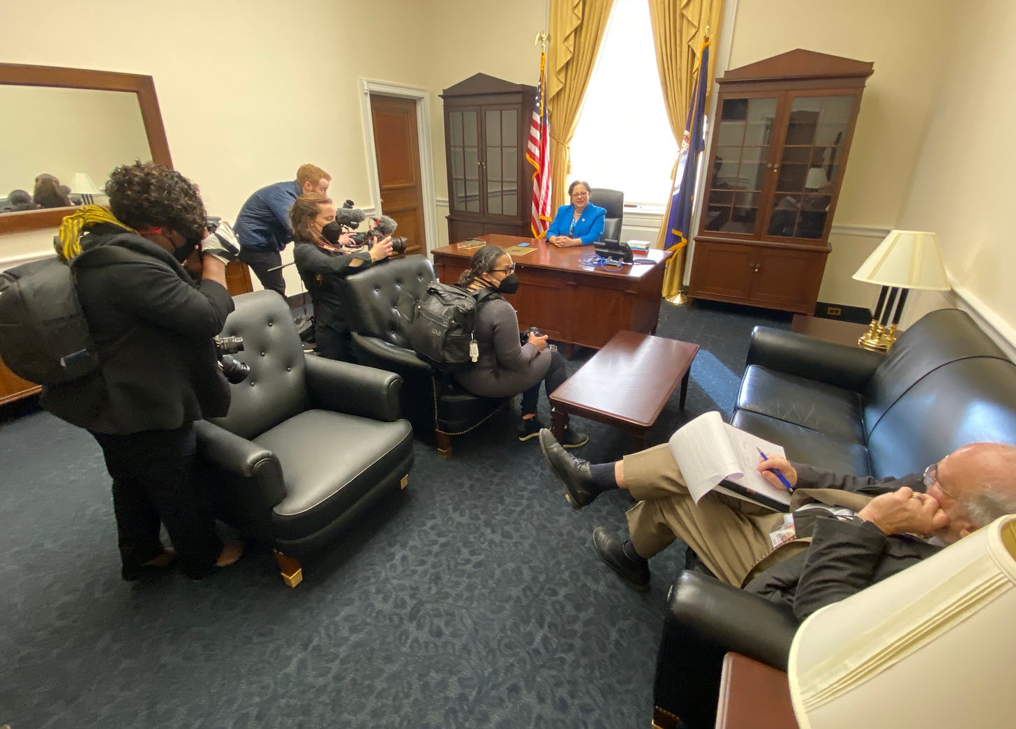 Congresswoman Jennifer McClellan in her office on Capitol Hill