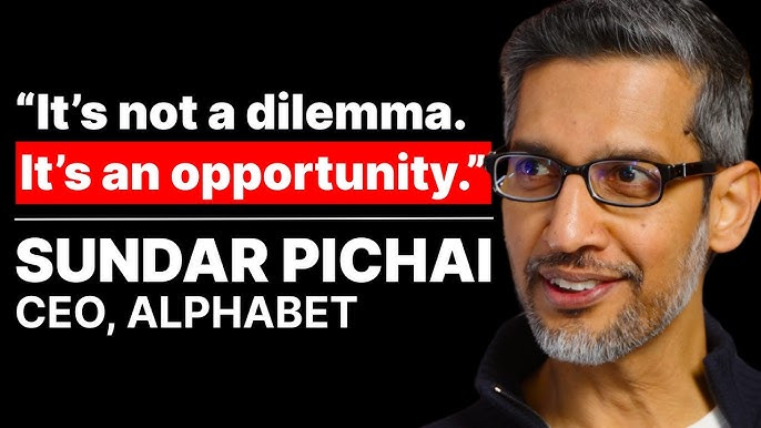 Google CEO Sundar Pichai says AI search will actually help the web - YouTube