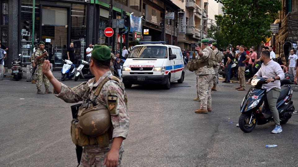 Rettungswagen in Beirut