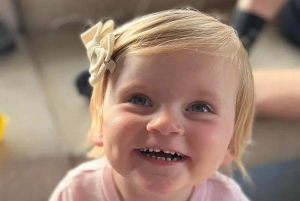 A fundraiser has been set up to cover the funeral costs of two-year-old Leila Rose Mae Normington, who died on July 25. (Photo: Submitted)